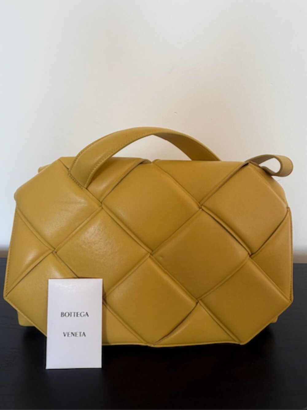 Very Unique! Bottega Veneta Maxi Intrecciato Top Handle in Yellow